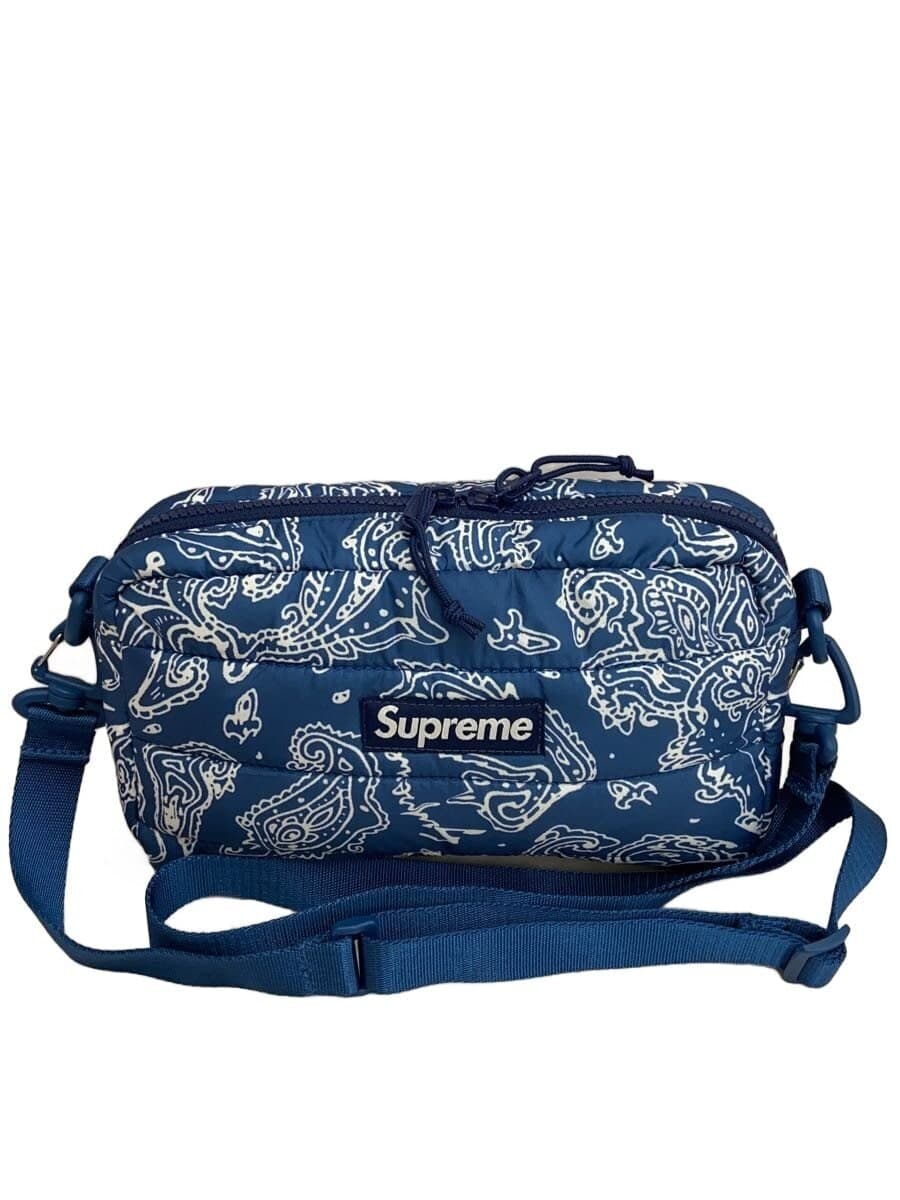 Supreme shoulder bag nylon BLU