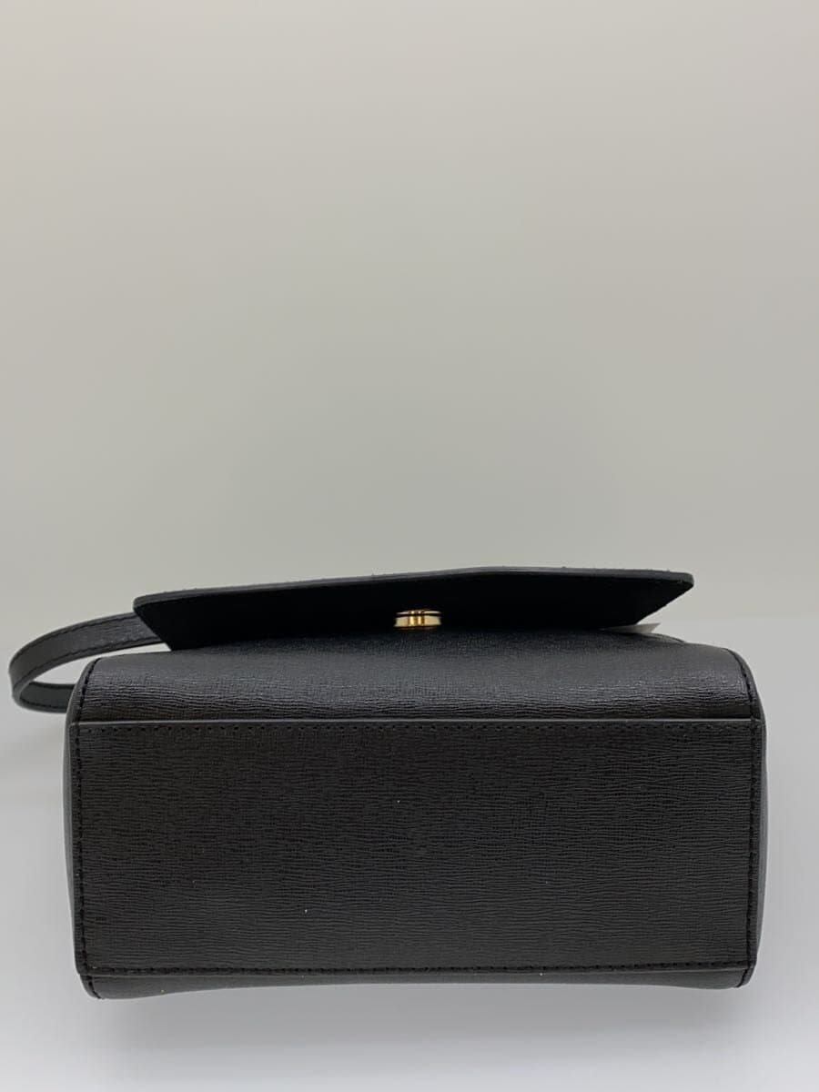 FURLA shoulder bag leather BLK 4