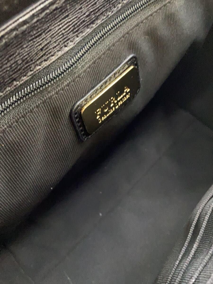 FURLA shoulder bag leather BLK 6