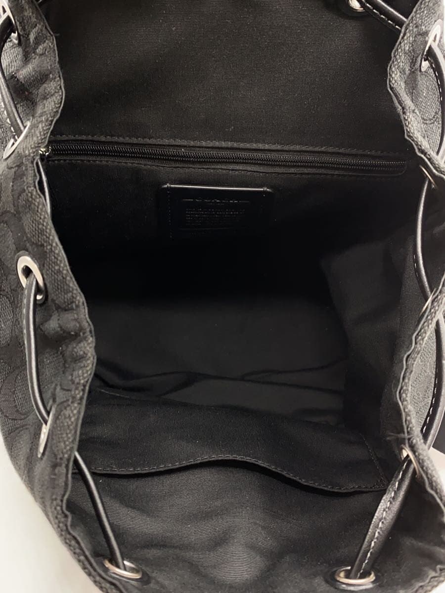 COACH Backpack BLK All Over Pattern CT812 6
