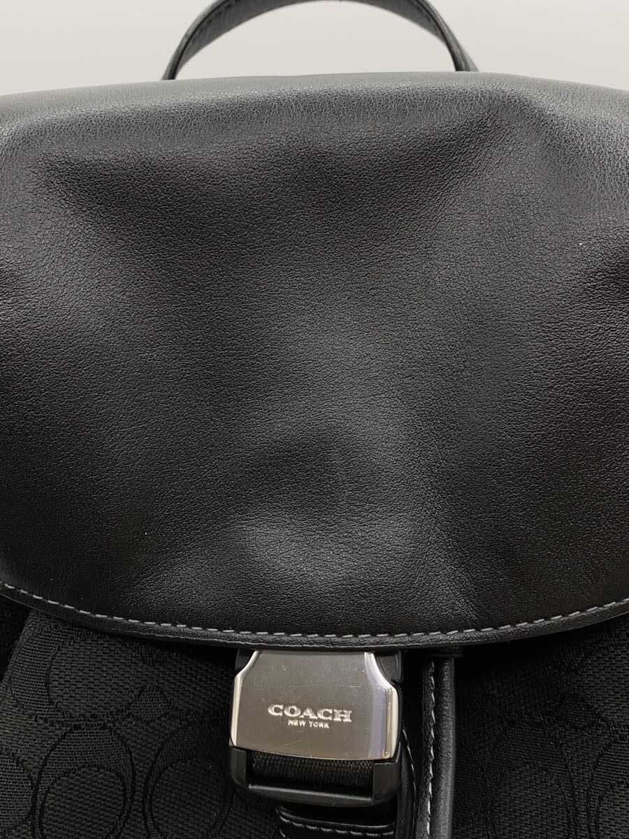 COACH Backpack BLK All Over Pattern CT812 9