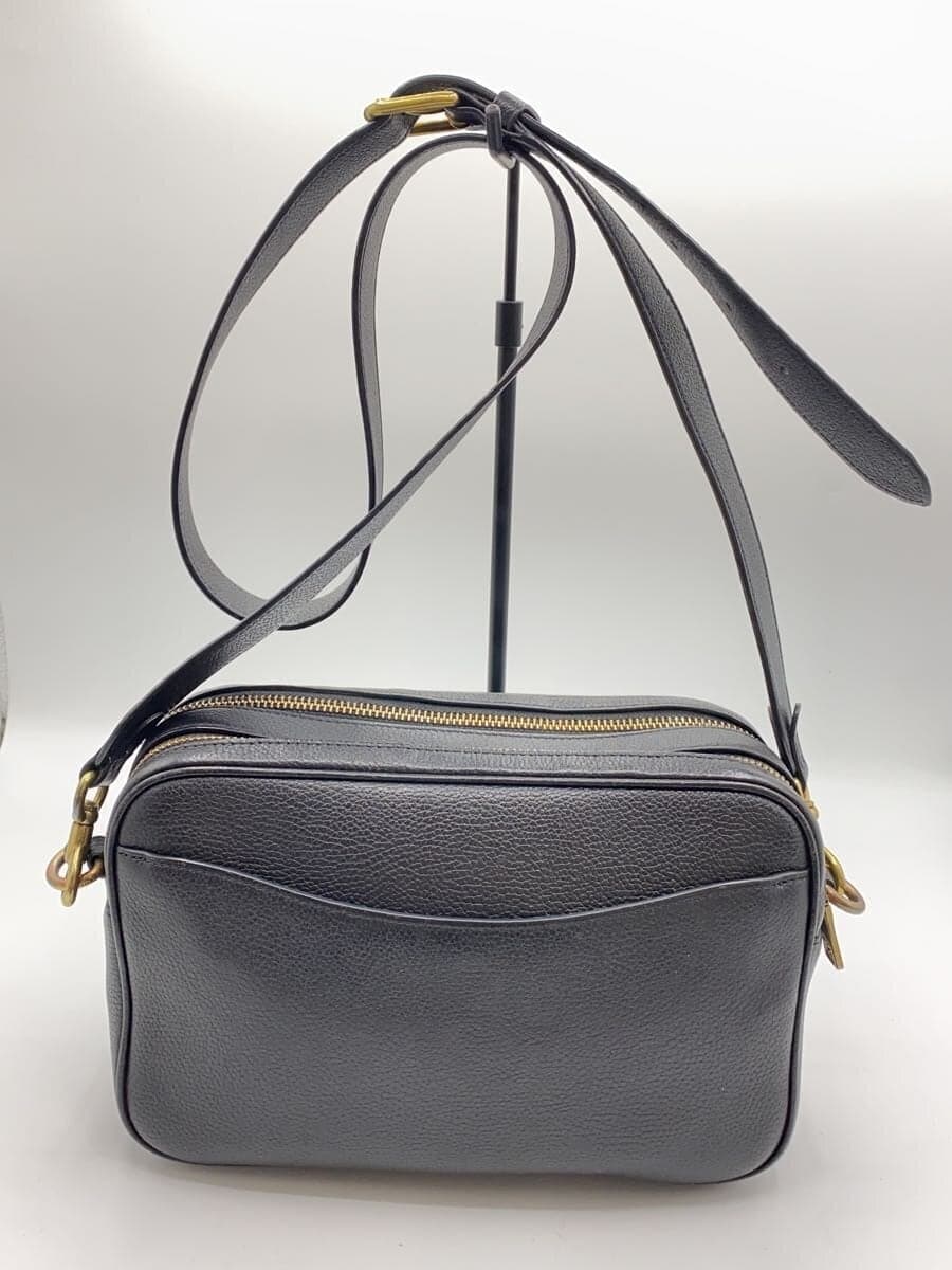 COACH Shoulder Bag Leather BLK 639 3
