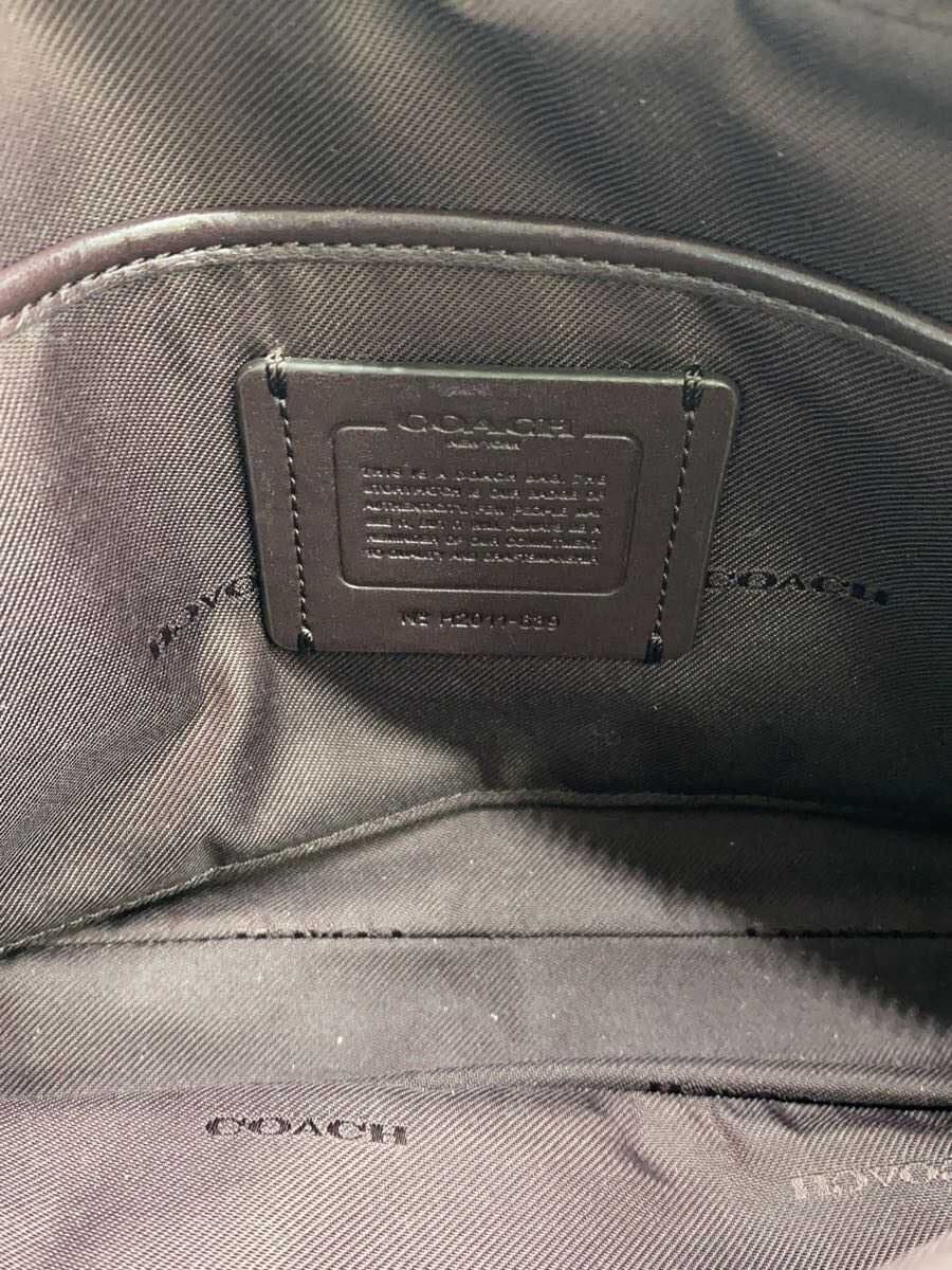 COACH Shoulder Bag Leather BLK 639 6