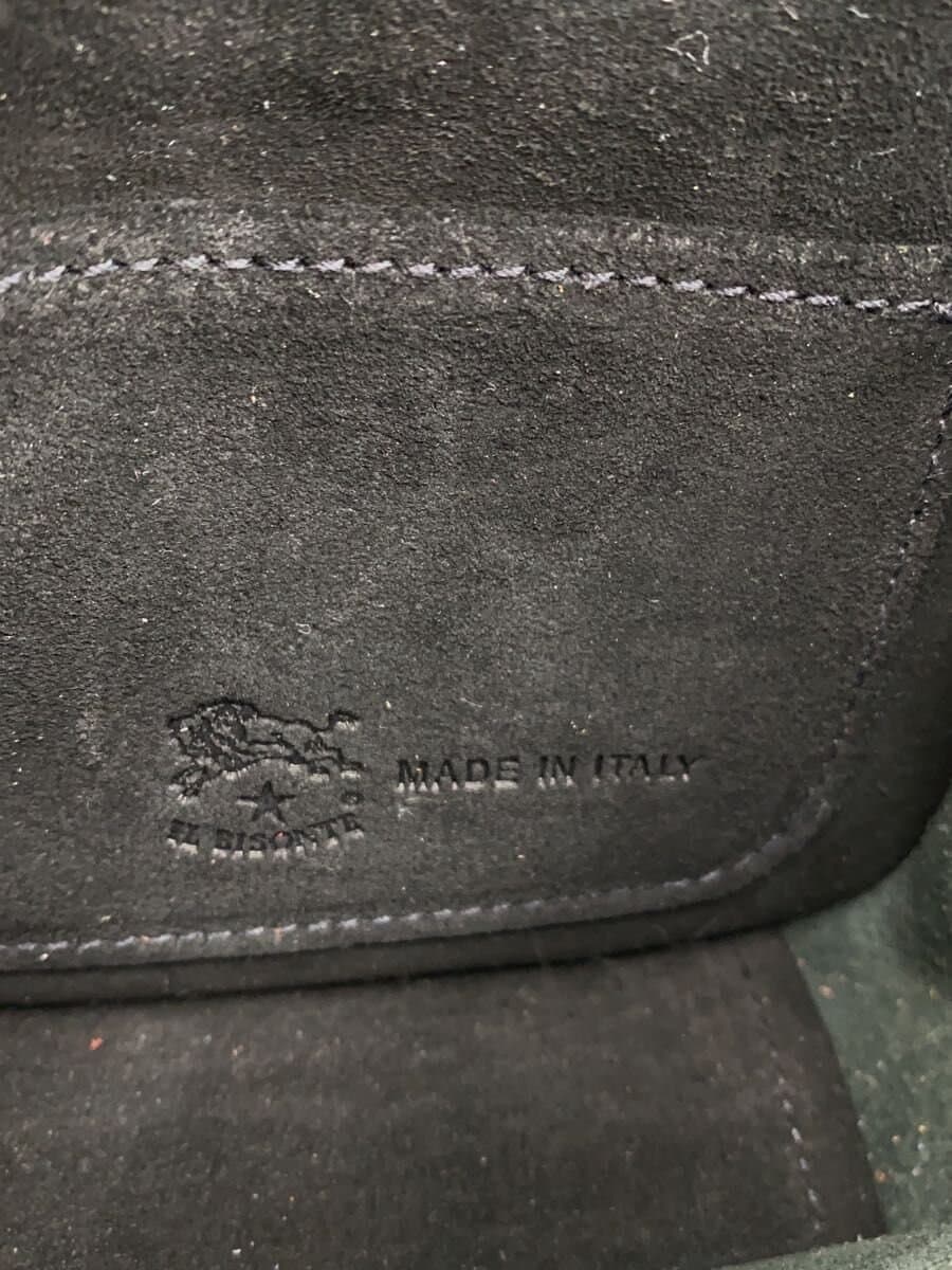 IL BISONTE Shoulder Bag Leather BLK Solid 5