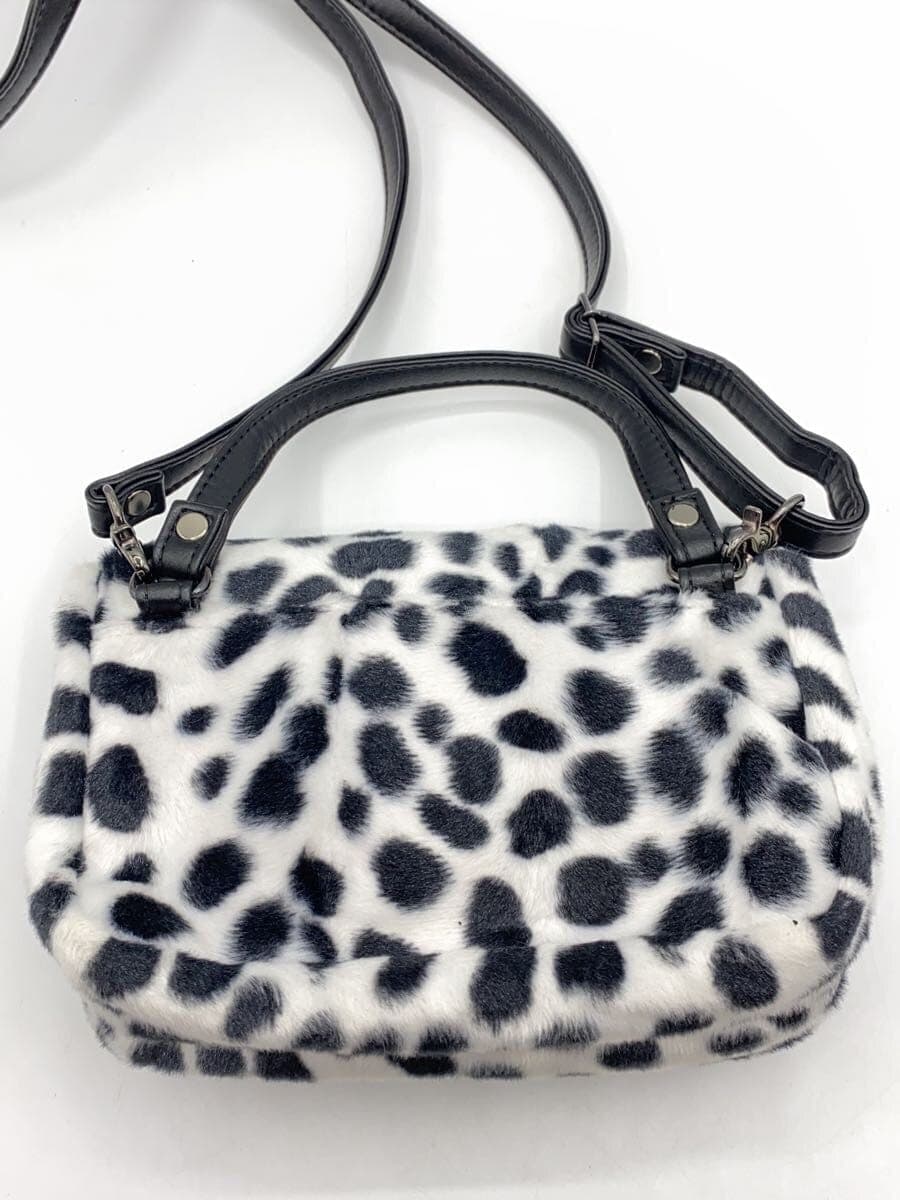 HEAD PORTER Fur Shoulder Bag WHT Animal 3