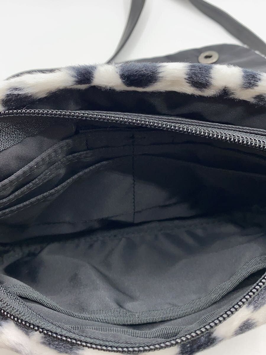 HEAD PORTER Fur Shoulder Bag WHT Animal 6