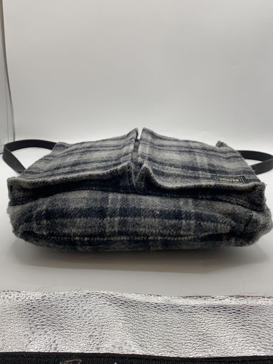 HEAD PORTER Shoulder Bag GRY Check 4