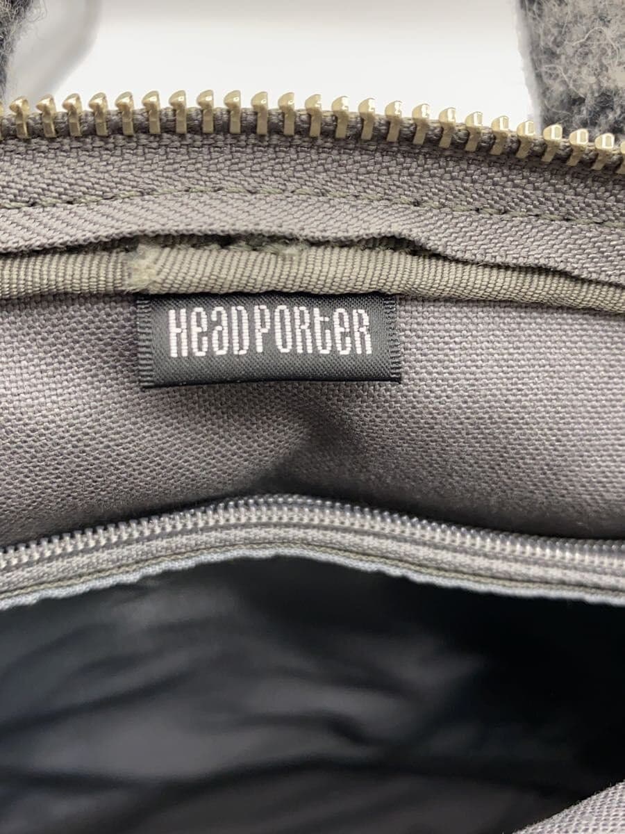 HEAD PORTER Shoulder Bag GRY Check 5