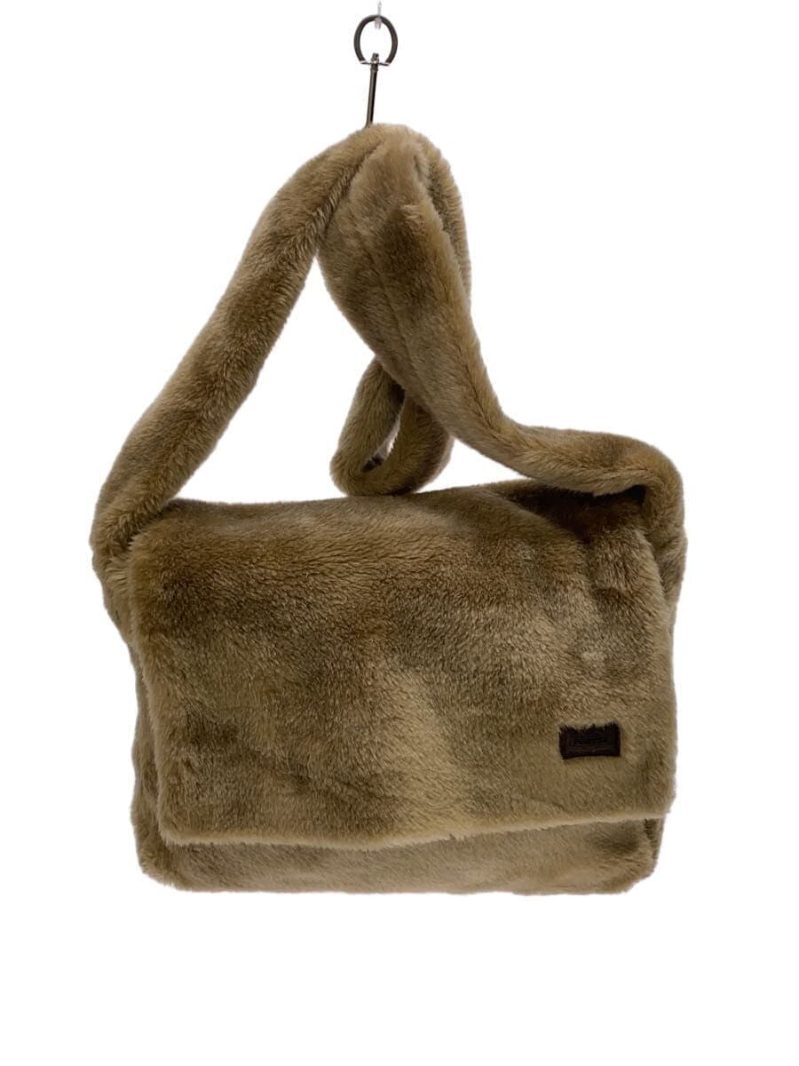 HEAD PORTER shoulder bag fur bag camel