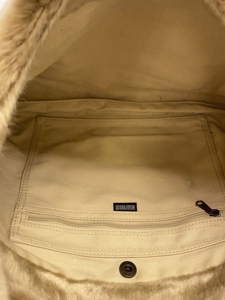 HEAD PORTER shoulder bag fur bag camel 6