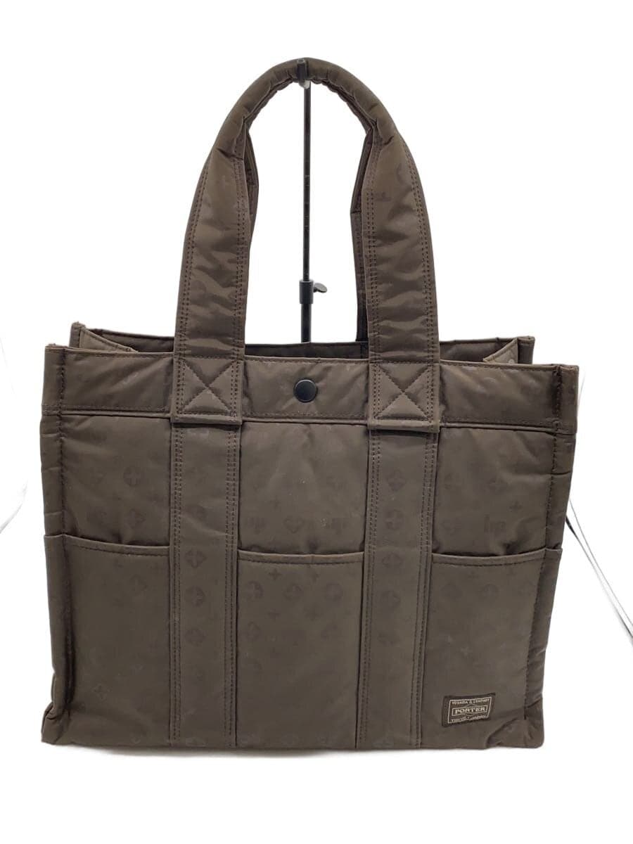 HEAD PORTERBB Monogram Brownie Tote Bag Nylon BRW All Over Pattern