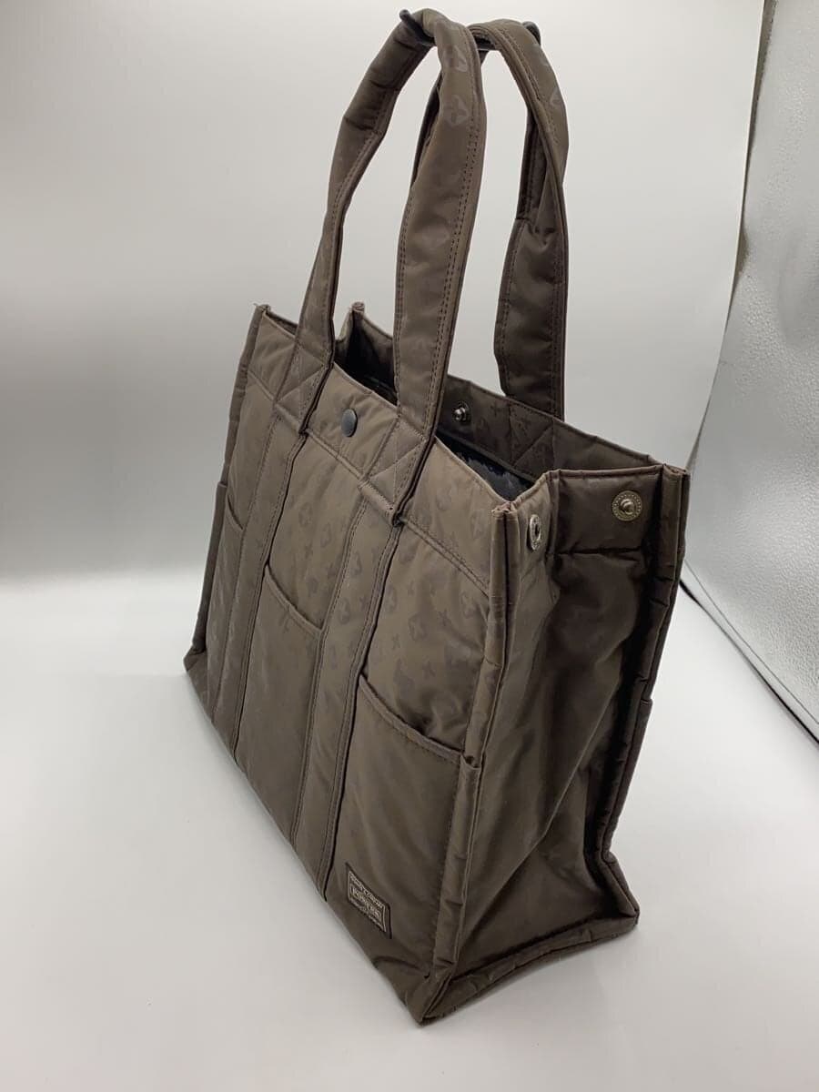 HEAD PORTERBB Monogram Brownie Tote Bag Nylon BRW All Over Pattern 2