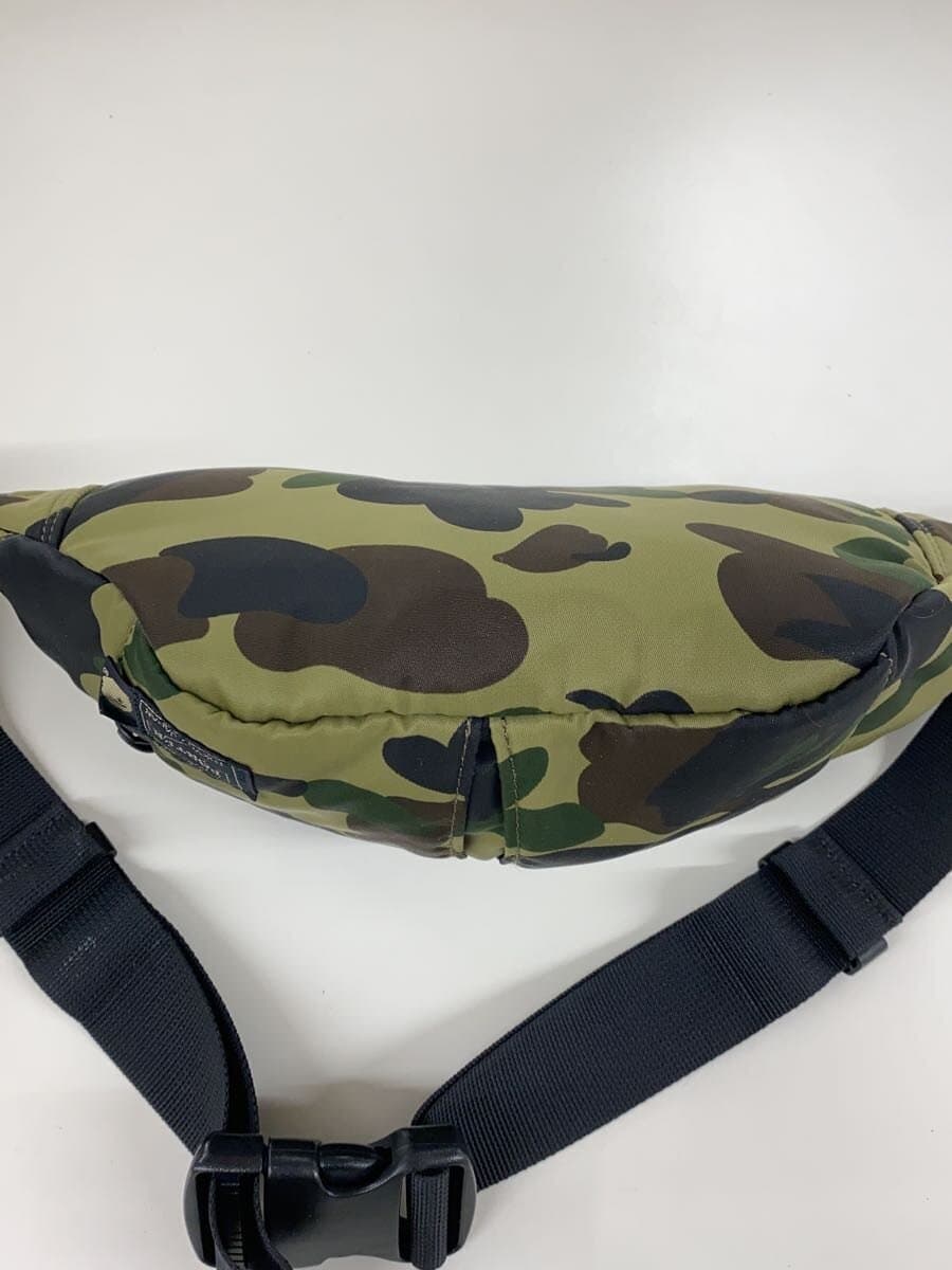 A BATHING APE x PORTER Waist Bag Polyester GRN Camouflage 4