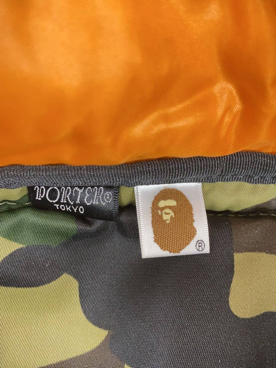A BATHING APE x PORTER Waist Bag Polyester GRN Camouflage 5