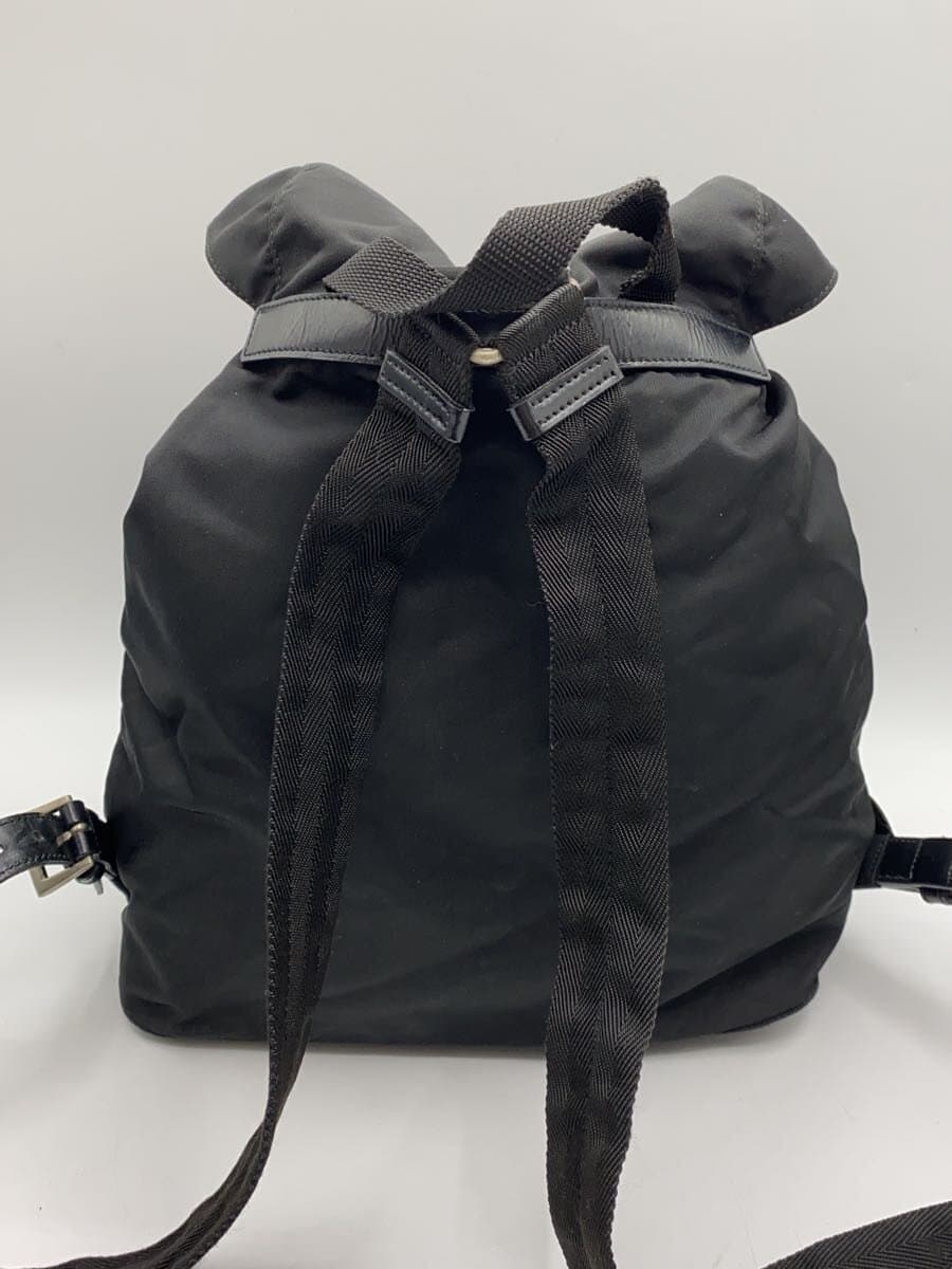 PRADA Backpack Nylon BLK Solid 3