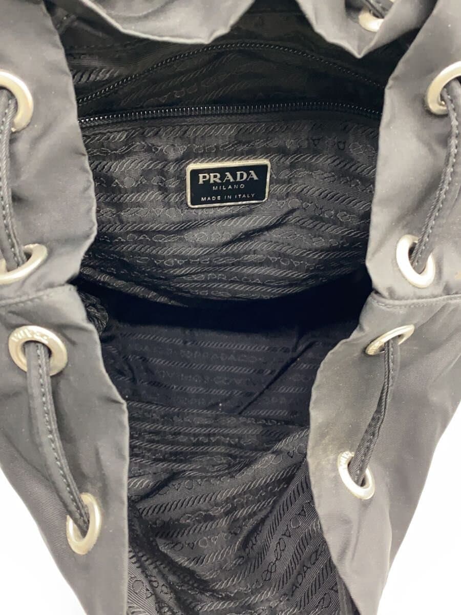 PRADA Backpack Nylon BLK Solid 6