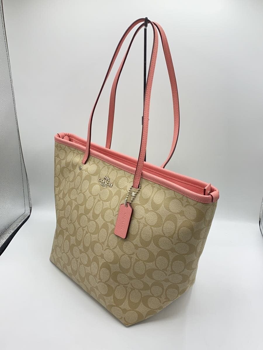 COACH Tote Bag Signature BEG All-over Pattern F34104 2