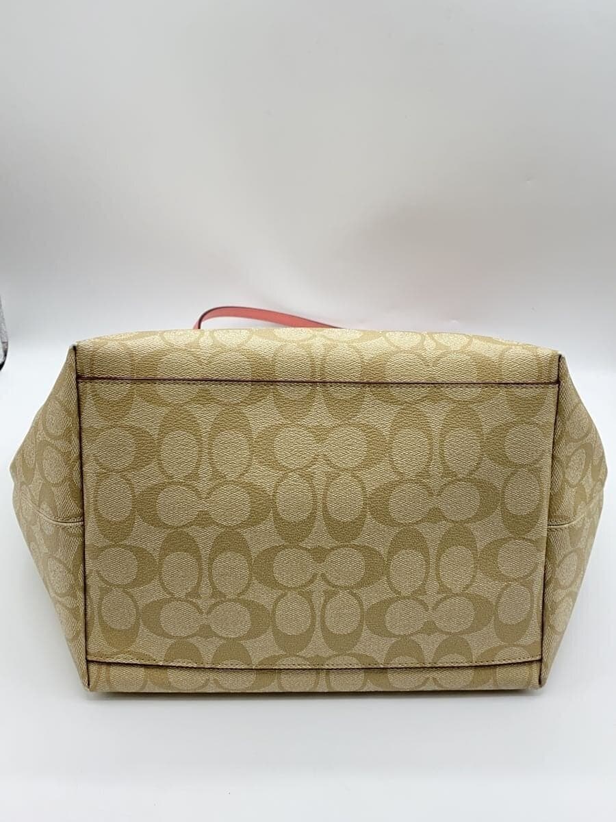 COACH Tote Bag Signature BEG All-over Pattern F34104 4