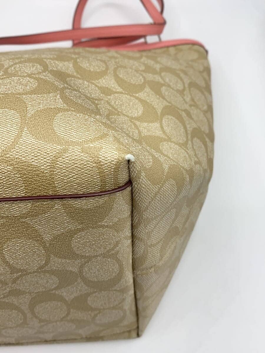 COACH Tote Bag Signature BEG All-over Pattern F34104 7