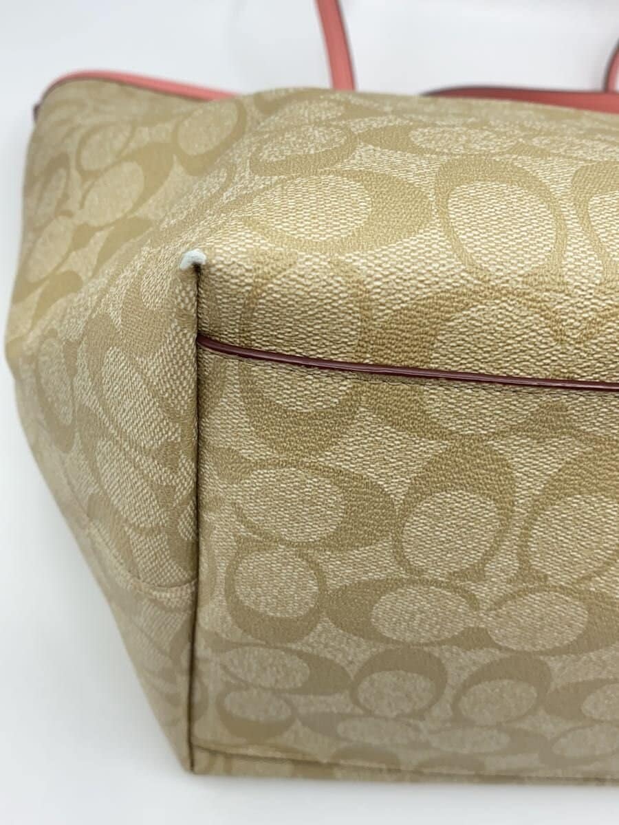 COACH Tote Bag Signature BEG All-over Pattern F34104 8