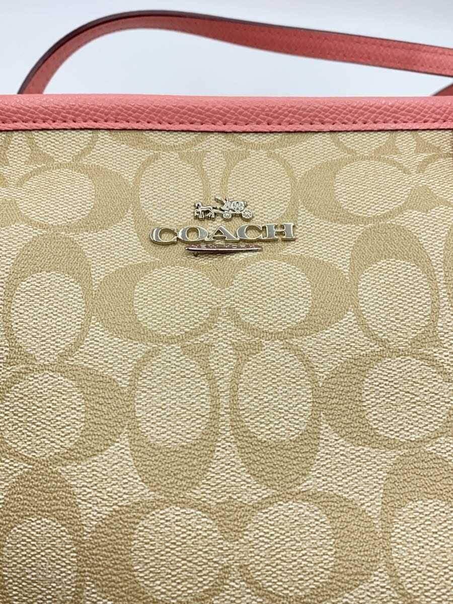 COACH Tote Bag Signature BEG All-over Pattern F34104 9