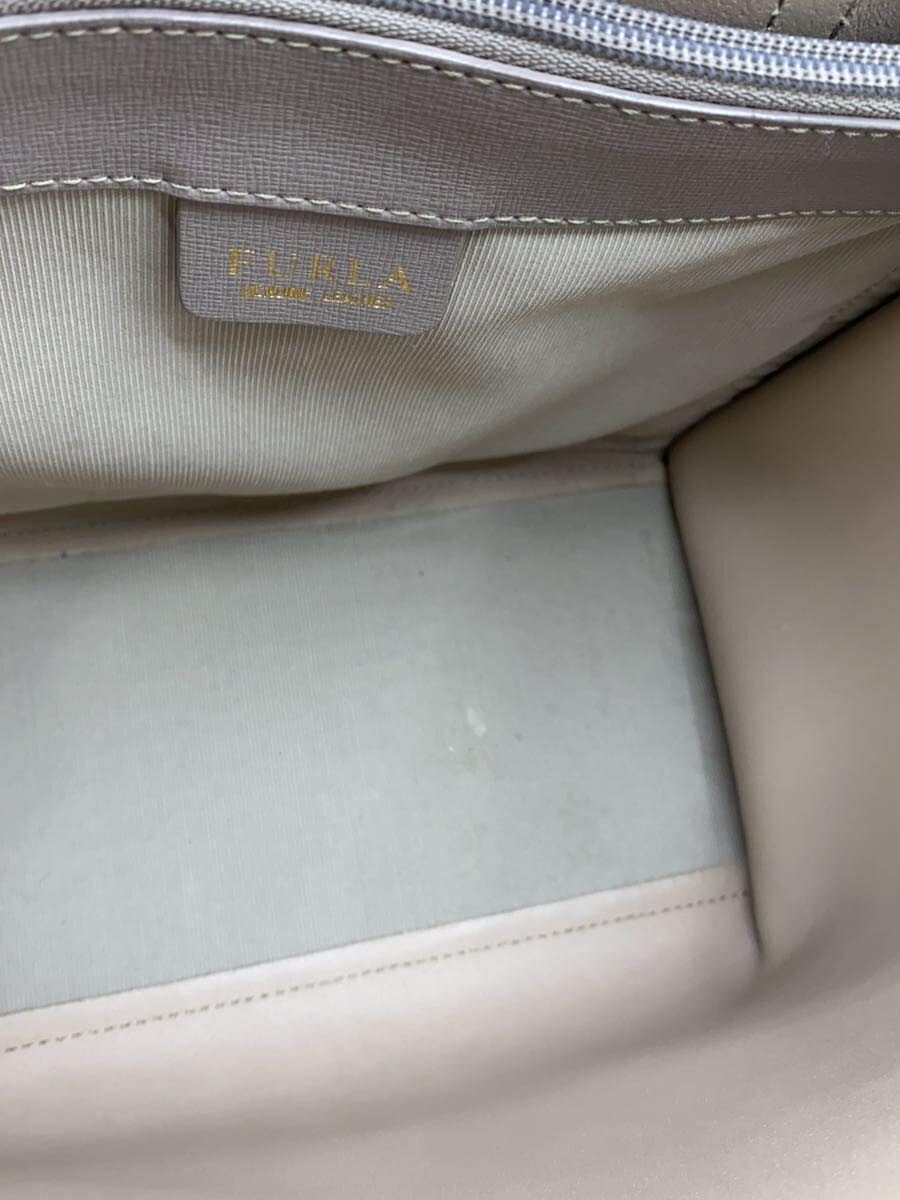FURLA tote bag GRY solid color G7240 6