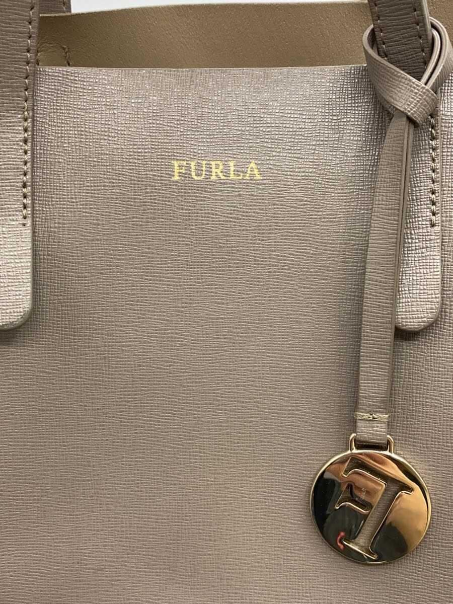 FURLA tote bag GRY solid color G7240 7