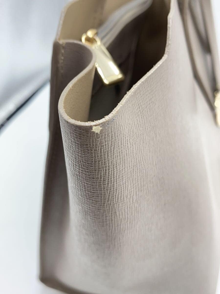 FURLA tote bag GRY solid color G7240 9