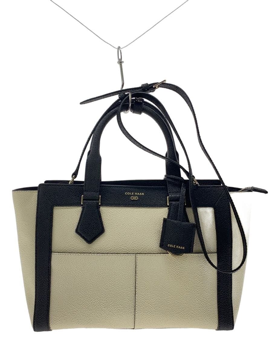 COLE HAAN Tote Bag Leather IVO Solid
