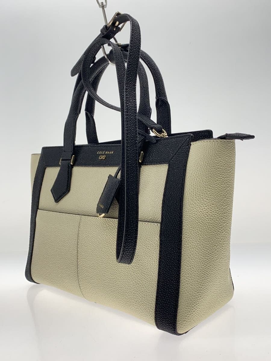 COLE HAAN Tote Bag Leather IVO Solid 2
