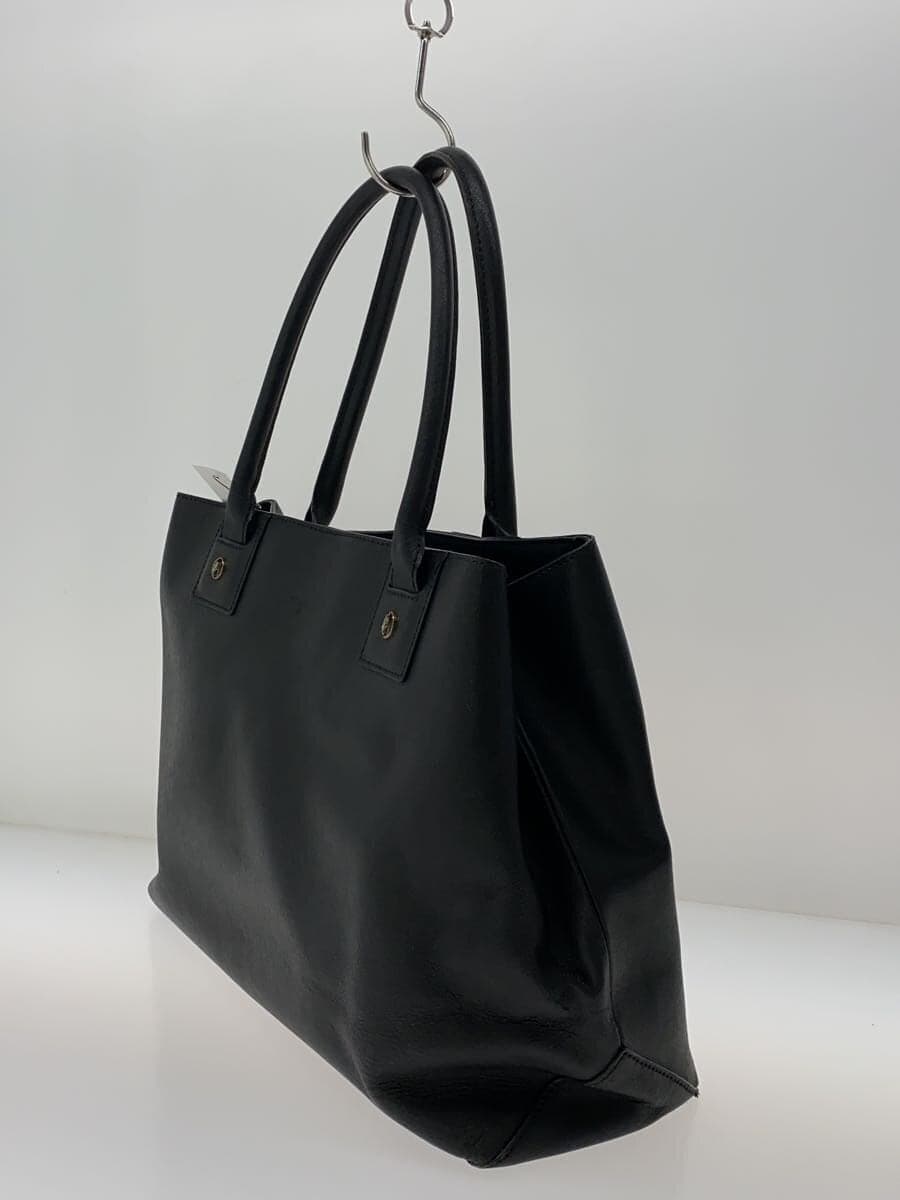 agnes b VOYAGE Handbag Cowhide BLK 2