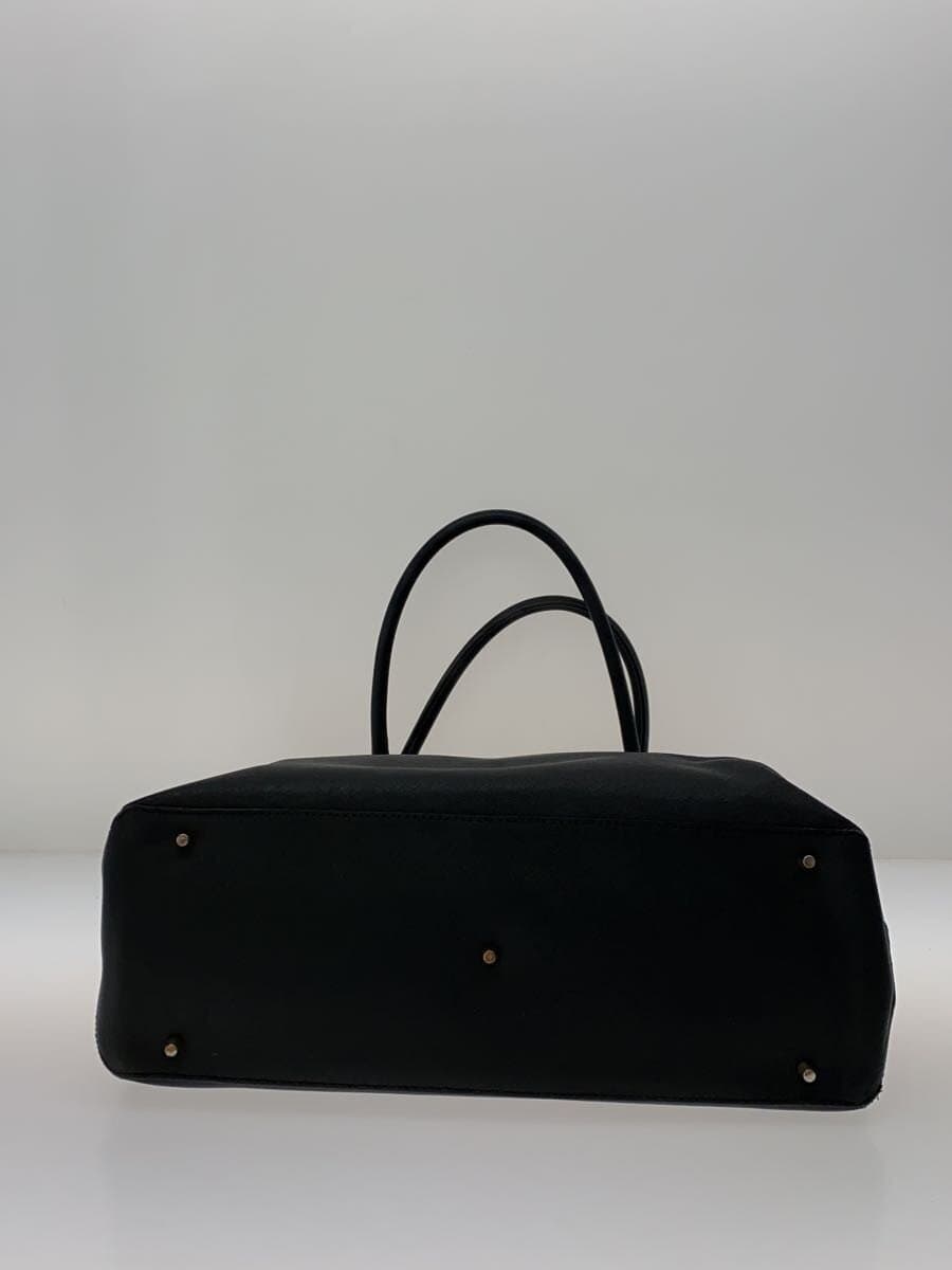 agnes b VOYAGE Handbag Cowhide BLK 4