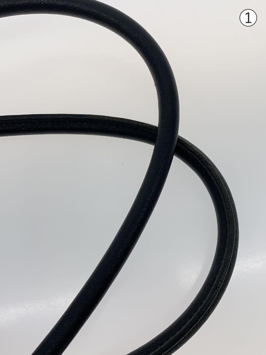 agnes b VOYAGE Handbag Cowhide BLK 7