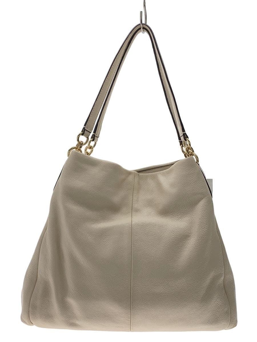 COACH Handbag Leather WHT 80268