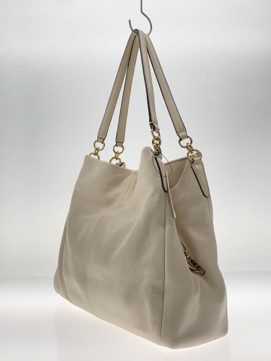 COACH Handbag Leather WHT 80268 2