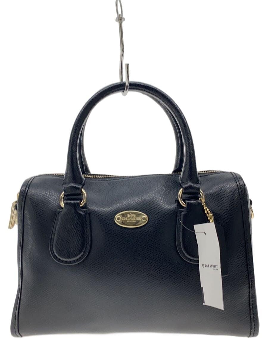 COACH Handbag Leather BLK F33329