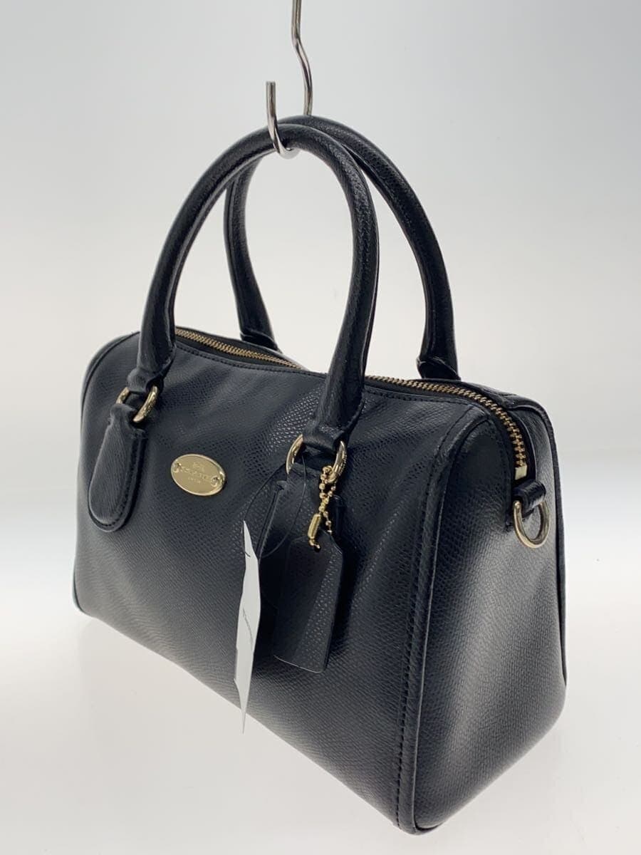 COACH Handbag Leather BLK F33329 2