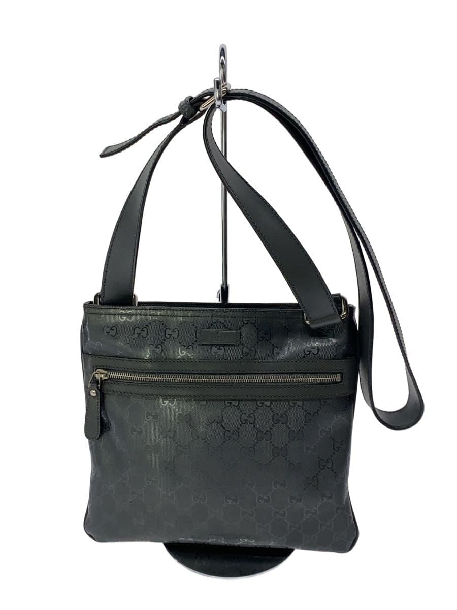 GUCCI Shoulder Bag GG Imprimé PVC BLK 295257 FU4CR 1000