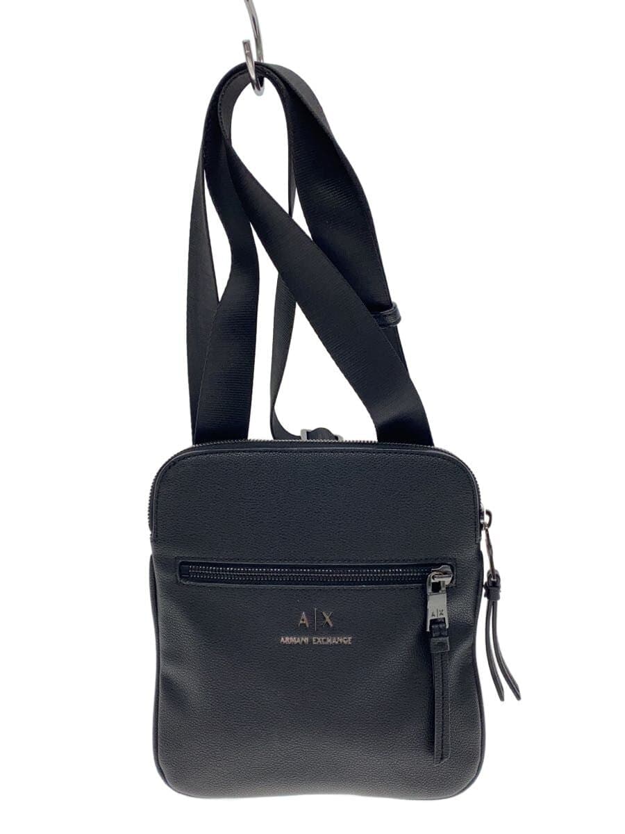 ARMANI EXCHANGE Shoulder Bag Leather BLK Solid