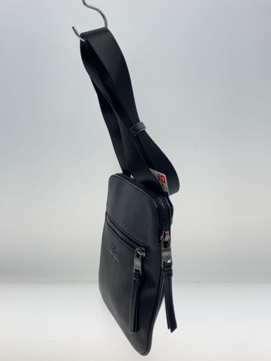 ARMANI EXCHANGE Shoulder Bag Leather BLK Solid 2