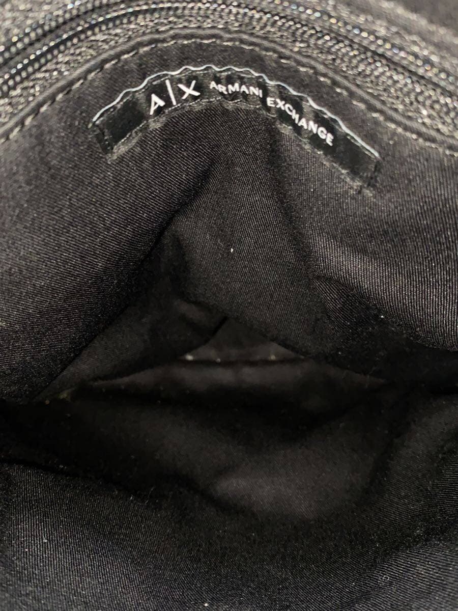 ARMANI EXCHANGE Shoulder Bag Leather BLK Solid 6