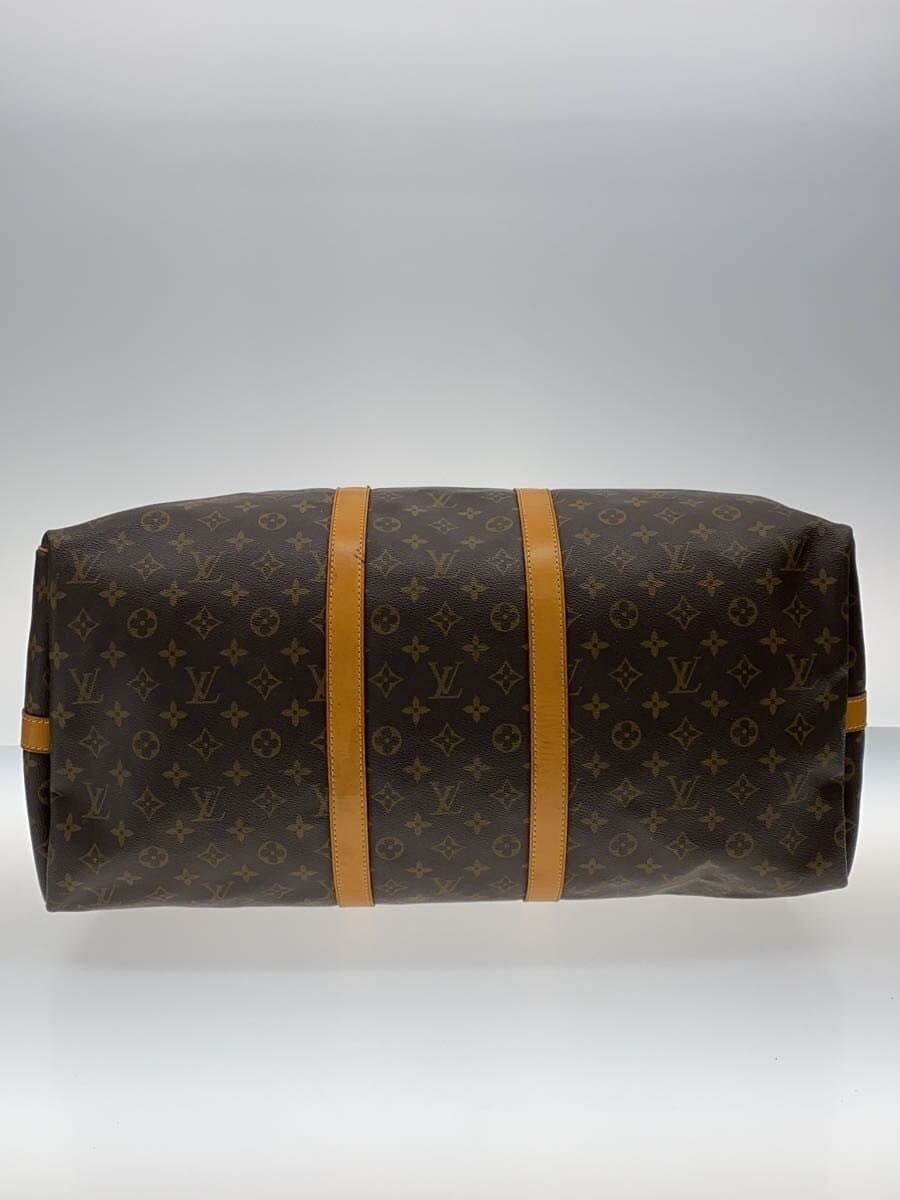 LOUIS VUITTON Keepall Bandouliere 55_Monogram Canvas PVC BRW 4