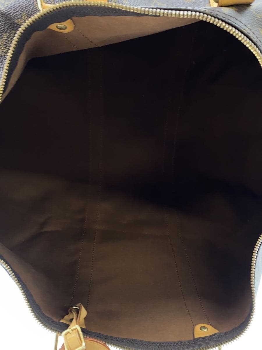 LOUIS VUITTON Keepall Bandouliere 55_Monogram Canvas PVC BRW 6