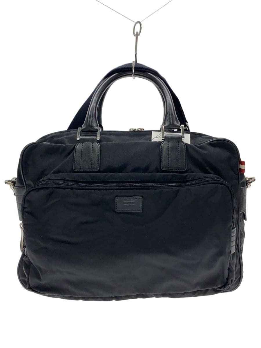 BALLY Briefcase Nylon Black Plain