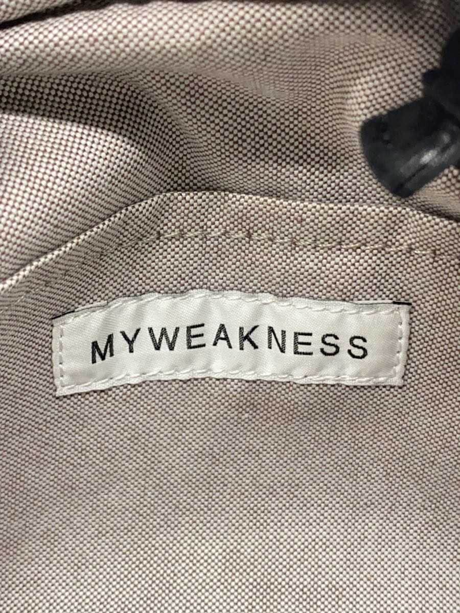 myweakness shoulder bag suede BLK plain 5