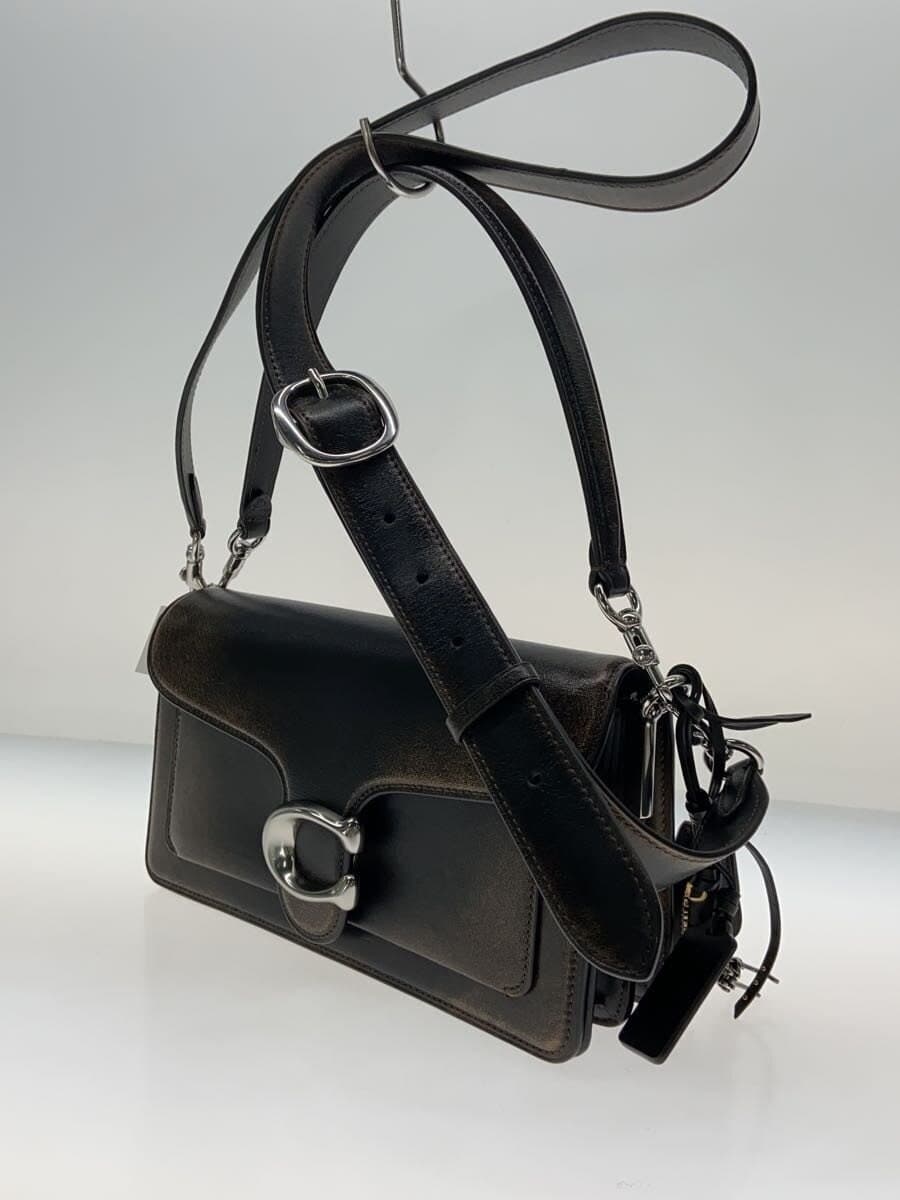 COACH Shoulder Bag Leather BRW Solid Color CBH35 2