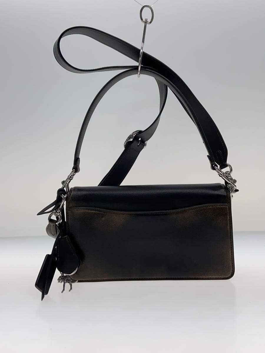 COACH Shoulder Bag Leather BRW Solid Color CBH35 3