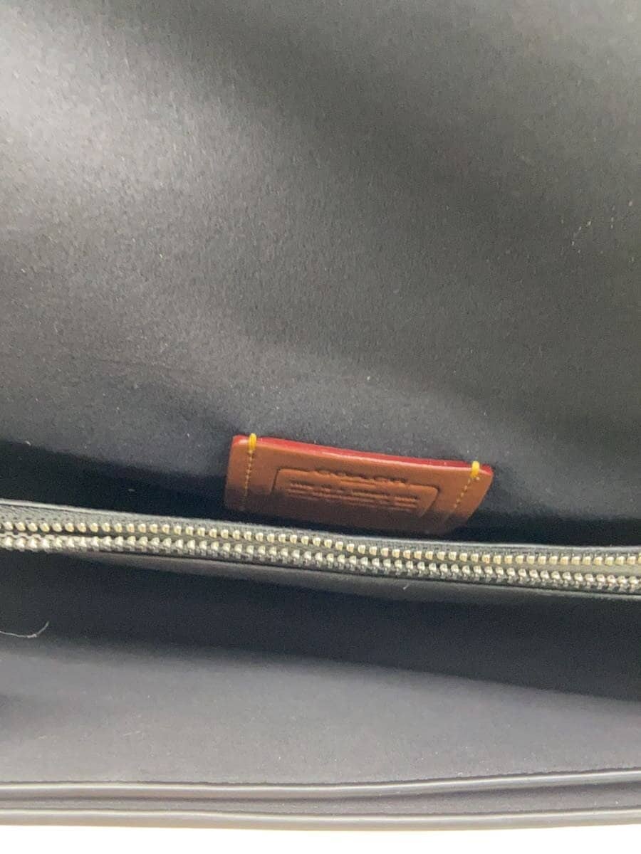 COACH Shoulder Bag Leather BRW Solid Color CBH35 6