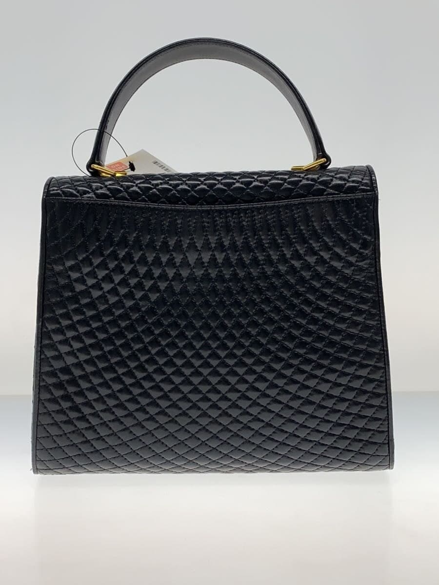 BALLY handbag leather black all-over pattern 3
