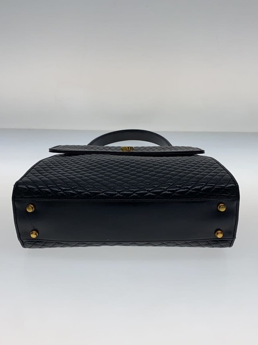 BALLY handbag leather black all-over pattern 4